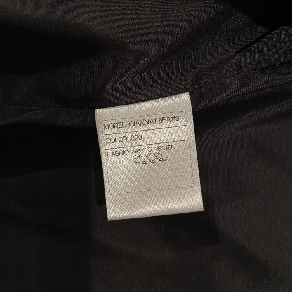 Santorelli Gianna Blazer Black Office Corporate Chic Quiet Luxury Italy Sz 10